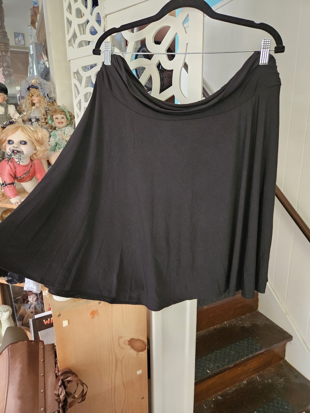 George Black Circle Skirt - Flared A-Line Style